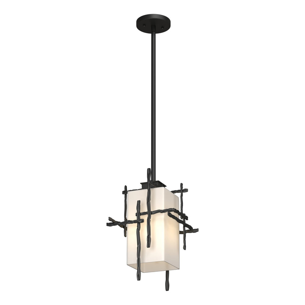 Hubbardton Forge - One Light Outdoor Pendant - Tura - Coastal Black- Union Lighting Luminaires Decor
