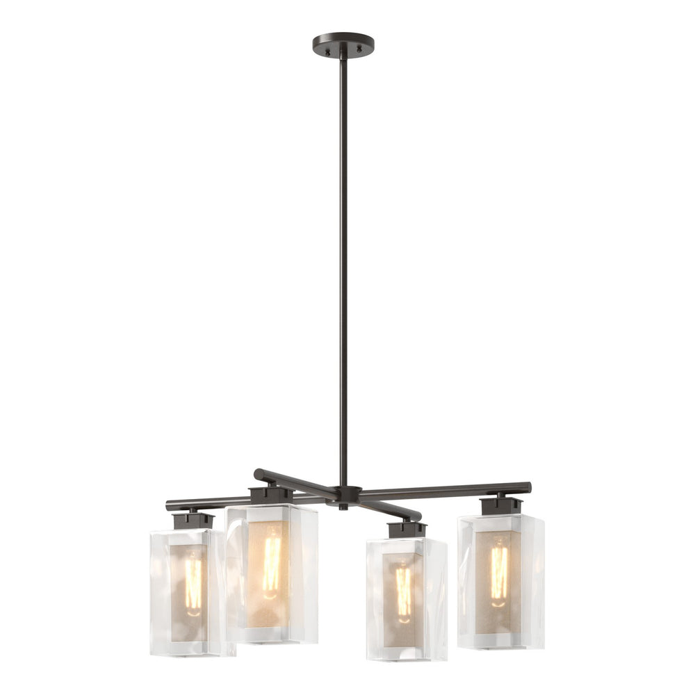 Hubbardton Forge - Four Light Outdoor Pendant - Polaris - Coastal Oil Rubbed Bronze- Union Lighting Luminaires Decor