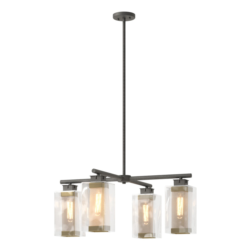 Hubbardton Forge - Four Light Outdoor Pendant - Polaris - Coastal Natural Iron- Union Lighting Luminaires Decor