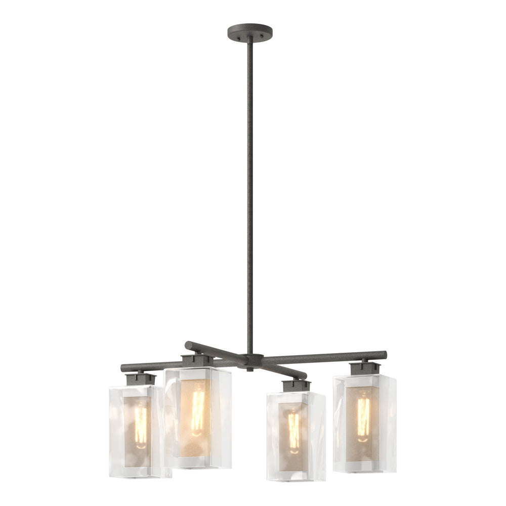 Hubbardton Forge - Four Light Outdoor Pendant - Polaris - Coastal Natural Iron- Union Lighting Luminaires Decor