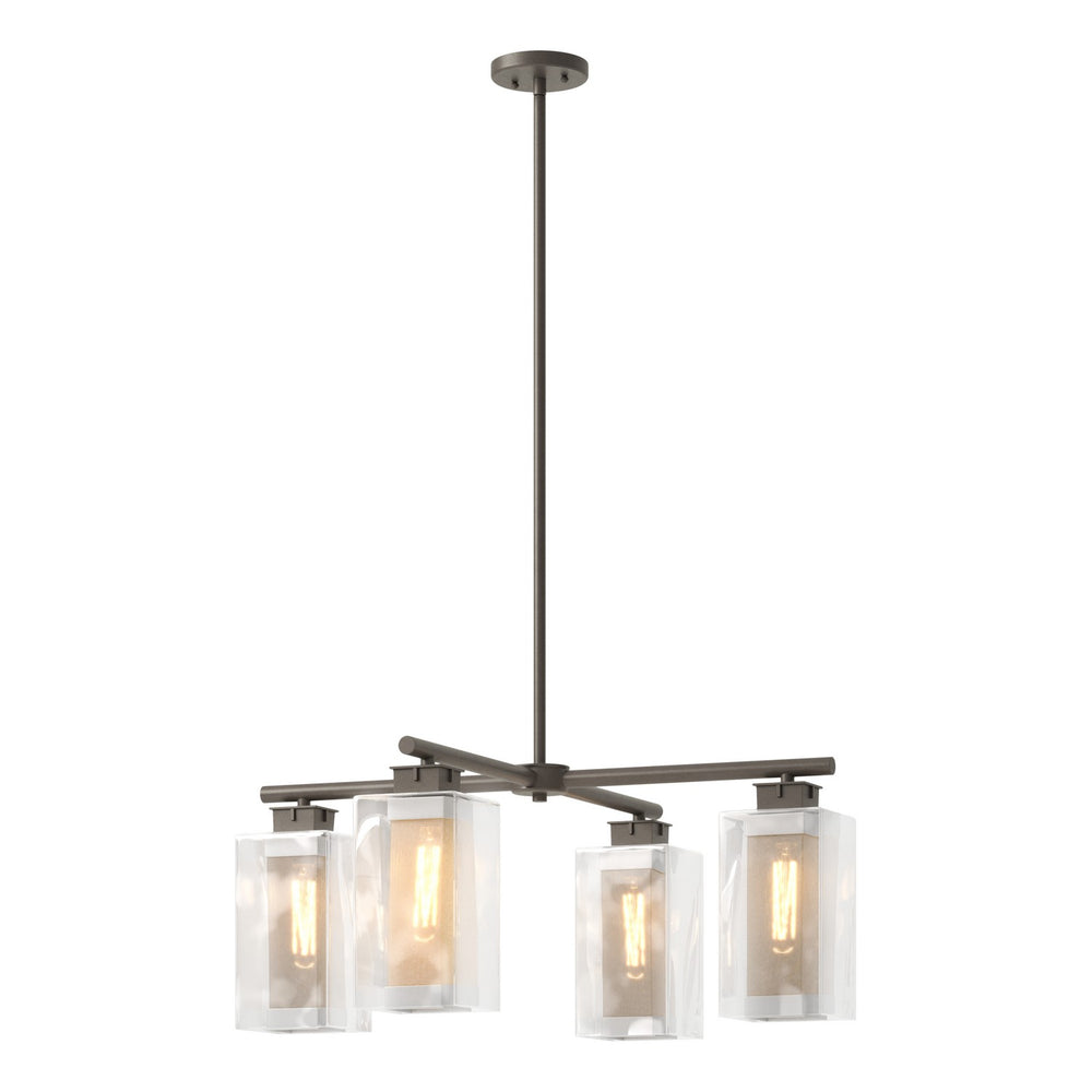 Hubbardton Forge - Four Light Outdoor Pendant - Polaris - Coastal Dark Smoke- Union Lighting Luminaires Decor