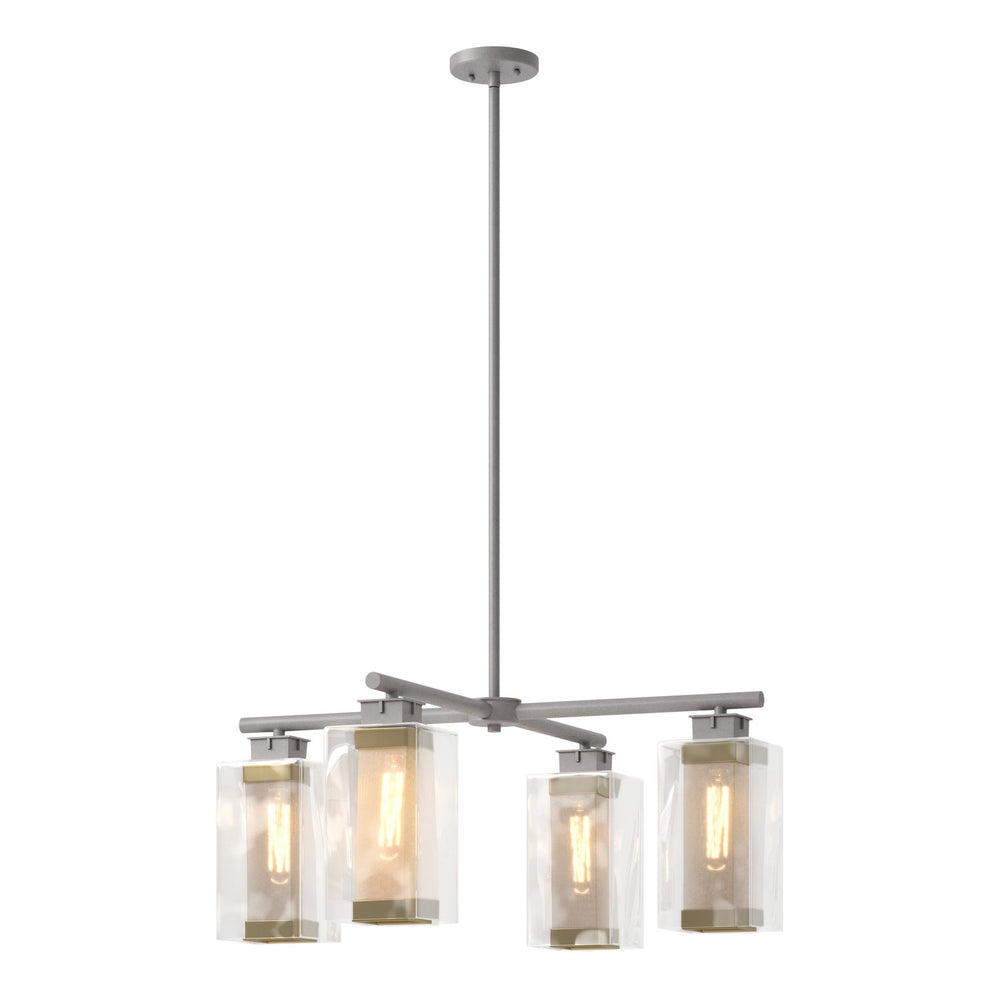 Hubbardton Forge - Four Light Outdoor Pendant - Polaris - Coastal Burnished Steel- Union Lighting Luminaires Decor