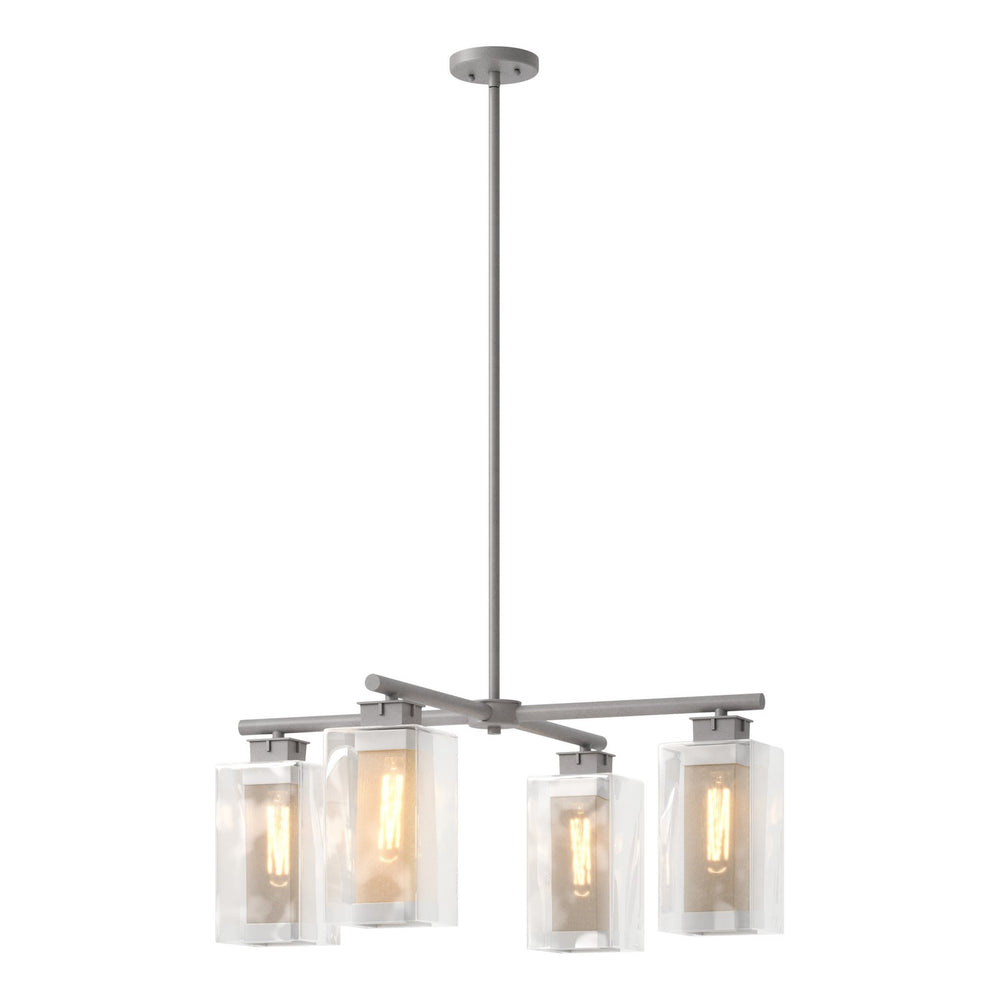 Hubbardton Forge - Four Light Outdoor Pendant - Polaris - Coastal Burnished Steel- Union Lighting Luminaires Decor