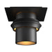 Hubbardton Forge - One Light Outdoor Semi-Flush Mount - Twilight - Coastal Black- Union Lighting Luminaires Decor