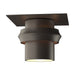 Hubbardton Forge - One Light Outdoor Semi-Flush Mount - Twilight - Coastal Dark Smoke- Union Lighting Luminaires Decor