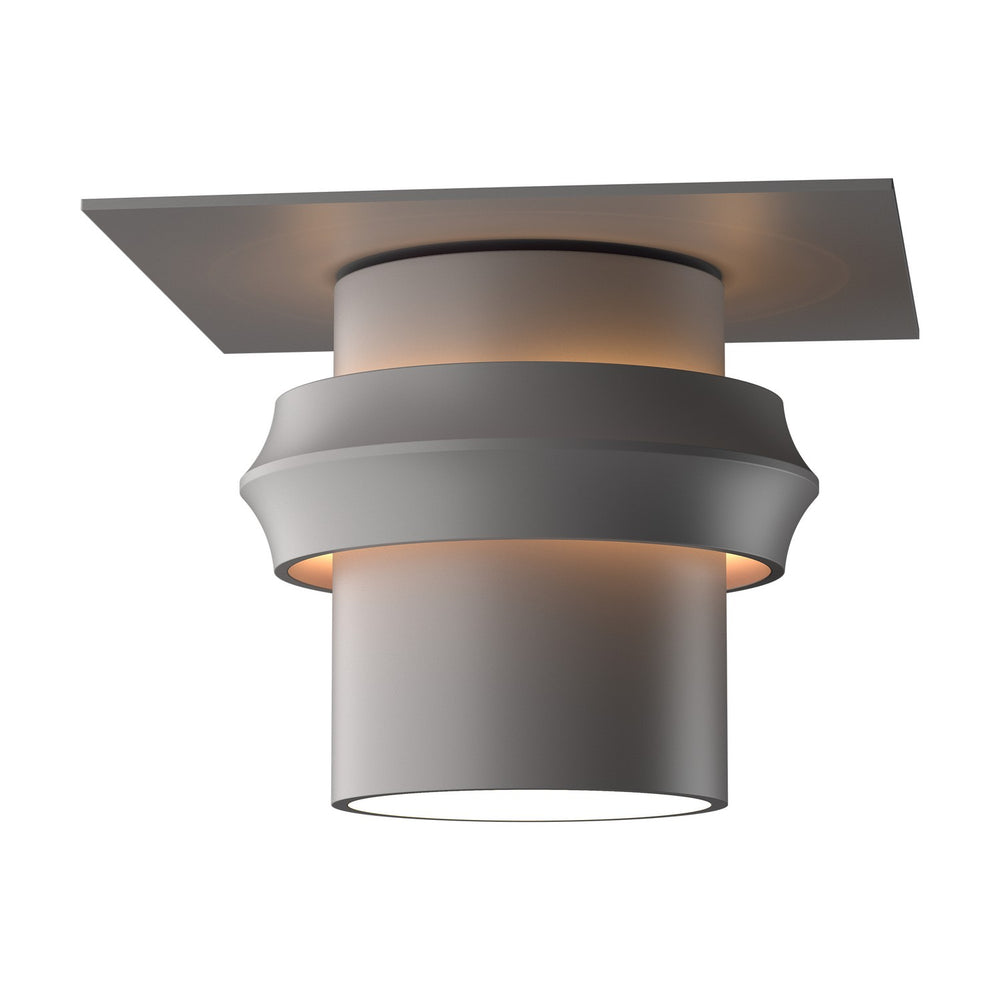 Hubbardton Forge - One Light Outdoor Semi-Flush Mount - Twilight - Coastal Burnished Steel- Union Lighting Luminaires Decor