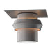 Hubbardton Forge - One Light Outdoor Semi-Flush Mount - Twilight - Coastal Burnished Steel- Union Lighting Luminaires Decor