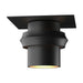 Hubbardton Forge - One Light Outdoor Semi-Flush Mount - Twilight - Coastal Black- Union Lighting Luminaires Decor