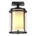 Hubbardton Forge - One Light Outdoor Semi-Flush Mount - Meridian - Coastal Black- Union Lighting Luminaires Decor