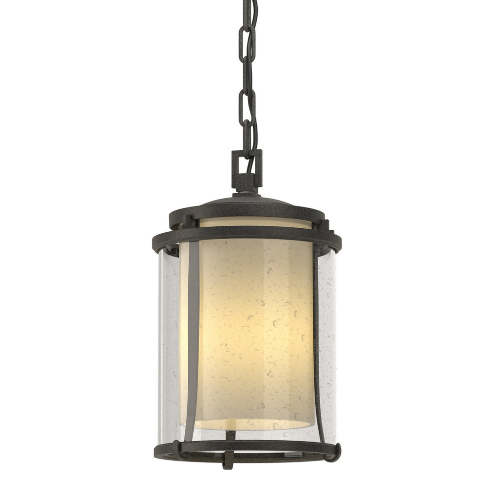 Hubbardton Forge - One Light Outdoor Ceiling Fixture - Meridian - Coastal Natural Iron- Union Lighting Luminaires Decor
