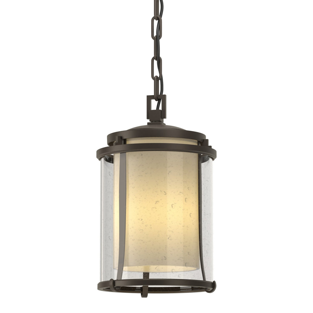 Hubbardton Forge - One Light Outdoor Ceiling Fixture - Meridian - Coastal Dark Smoke- Union Lighting Luminaires Decor