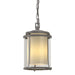 Hubbardton Forge - One Light Outdoor Ceiling Fixture - Meridian - Coastal Burnished Steel- Union Lighting Luminaires Decor