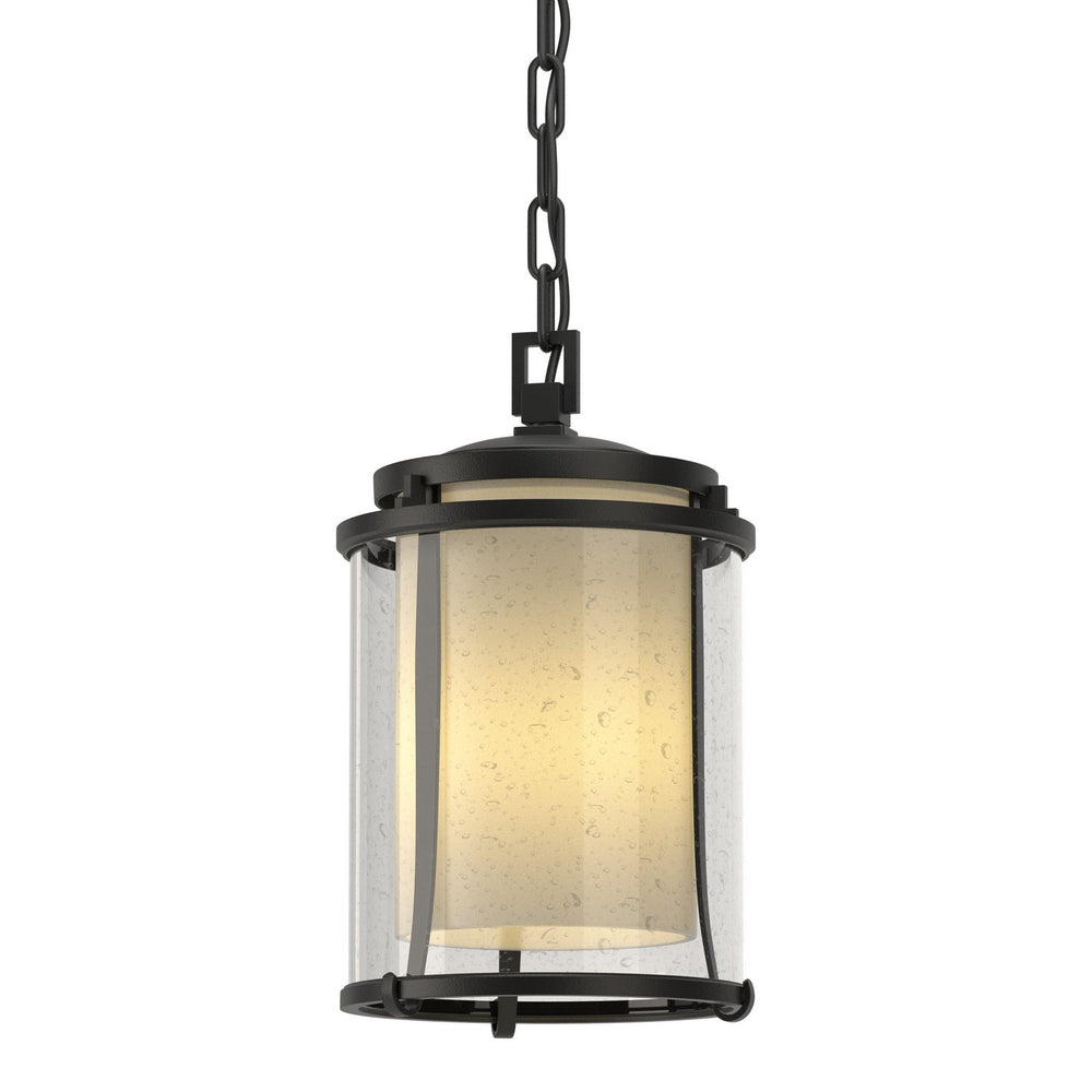 Hubbardton Forge - One Light Outdoor Ceiling Fixture - Meridian - Coastal Black- Union Lighting Luminaires Decor