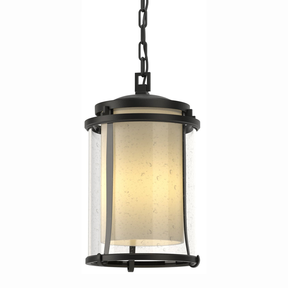 Hubbardton Forge - One Light Outdoor Ceiling Fixture - Meridian - Coastal Black- Union Lighting Luminaires Decor