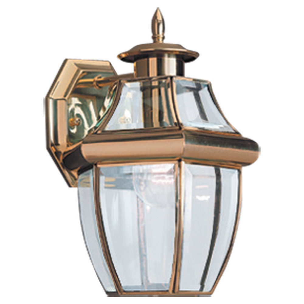 Generation Lighting Canada - One Light Outdoor Wall Lantern - Lancaster - Polished Brass- Union Lighting Luminaires Decor