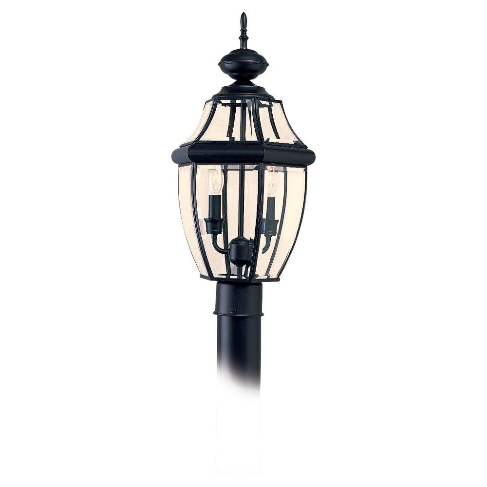 Generation Lighting Canada - Two Light Outdoor Post Lantern - Lancaster - Black- Union Lighting Luminaires Decor