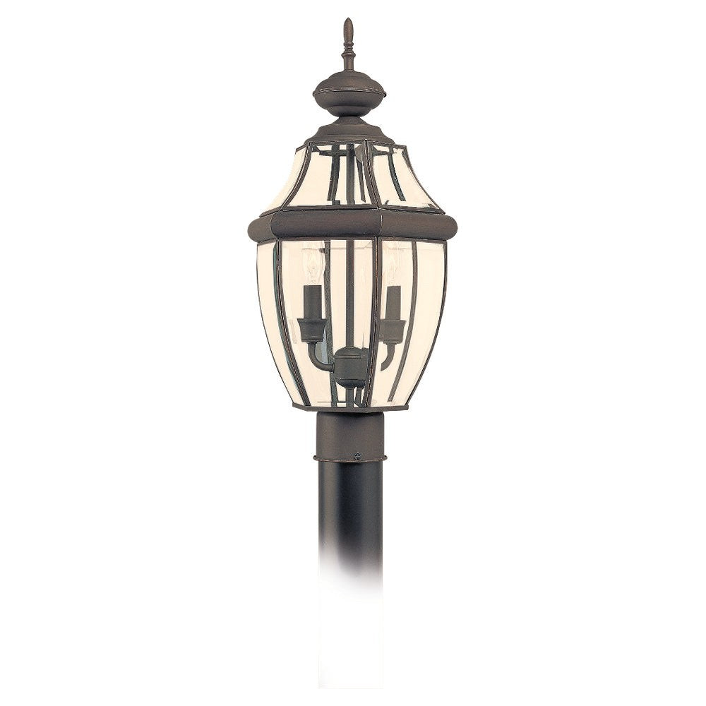 Generation Lighting Canada - Two Light Outdoor Post Lantern - Lancaster - Antique Bronze- Union Lighting Luminaires Decor