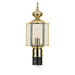 Generation Lighting Canada. - One Light Outdoor Post Lantern - Classico - Polished Brass- Union Lighting Luminaires Decor