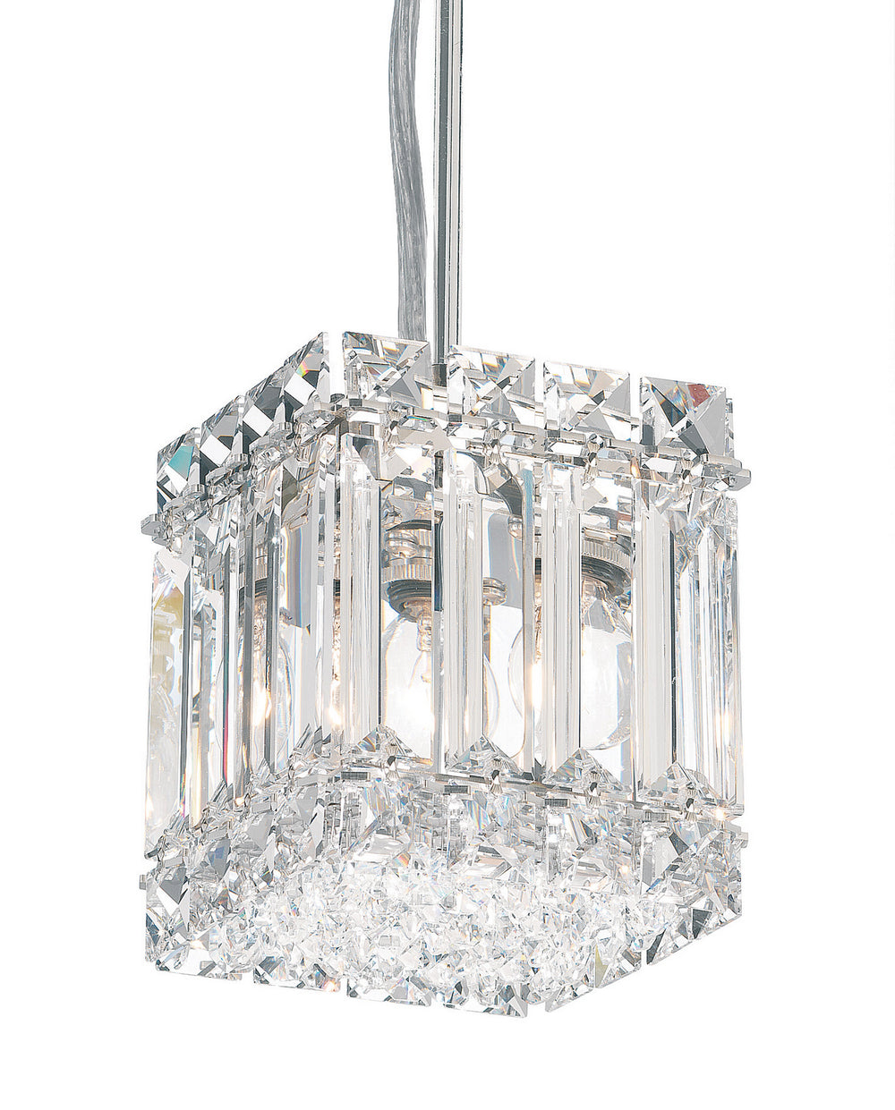 Schonbek - Two Light Mini Pendant - Quantum - Polished Stainless Steel- Union Lighting Luminaires Decor