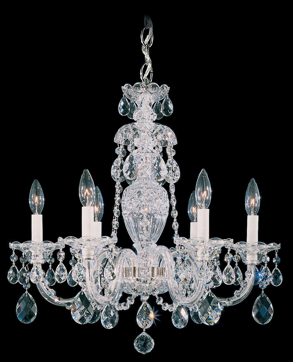 Schonbek - Six Light Chandelier - Sterling - Aurelia- Union Lighting Luminaires Decor