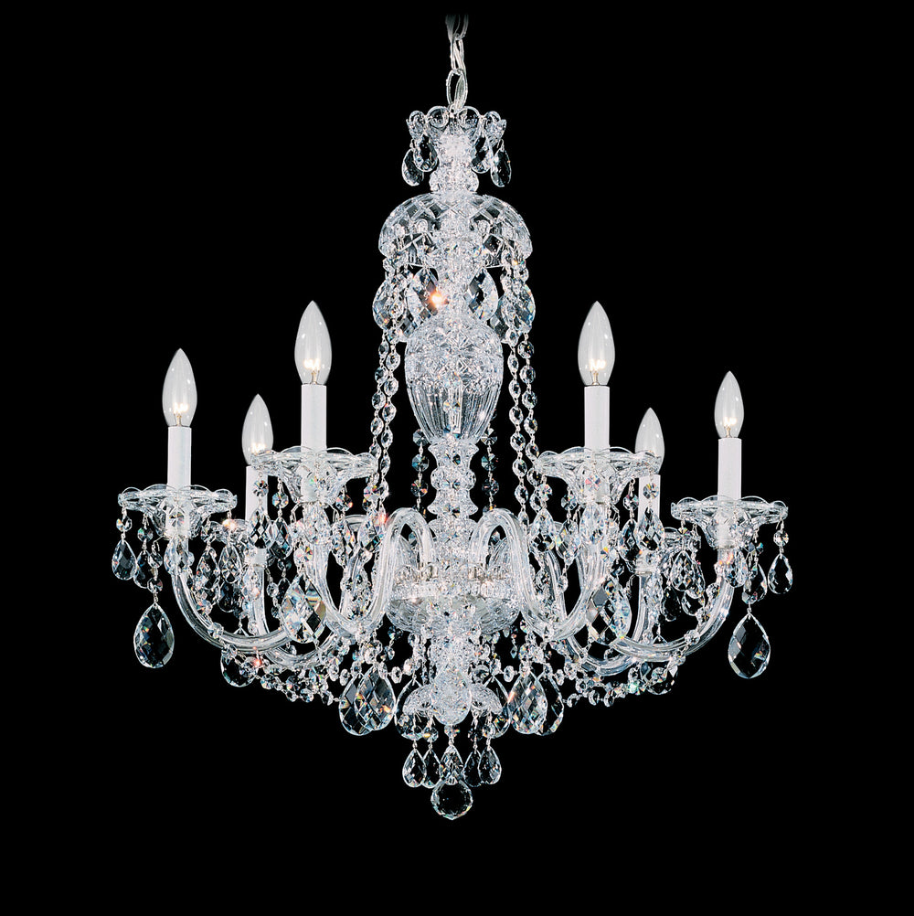 Schonbek - Seven Light Chandelier - Sterling - Aurelia- Union Lighting Luminaires Decor