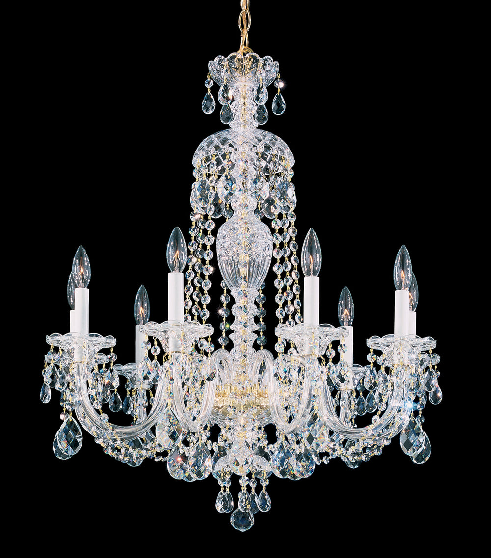 Schonbek - Nine Light Chandelier - Sterling - Polished Silver- Union Lighting Luminaires Decor