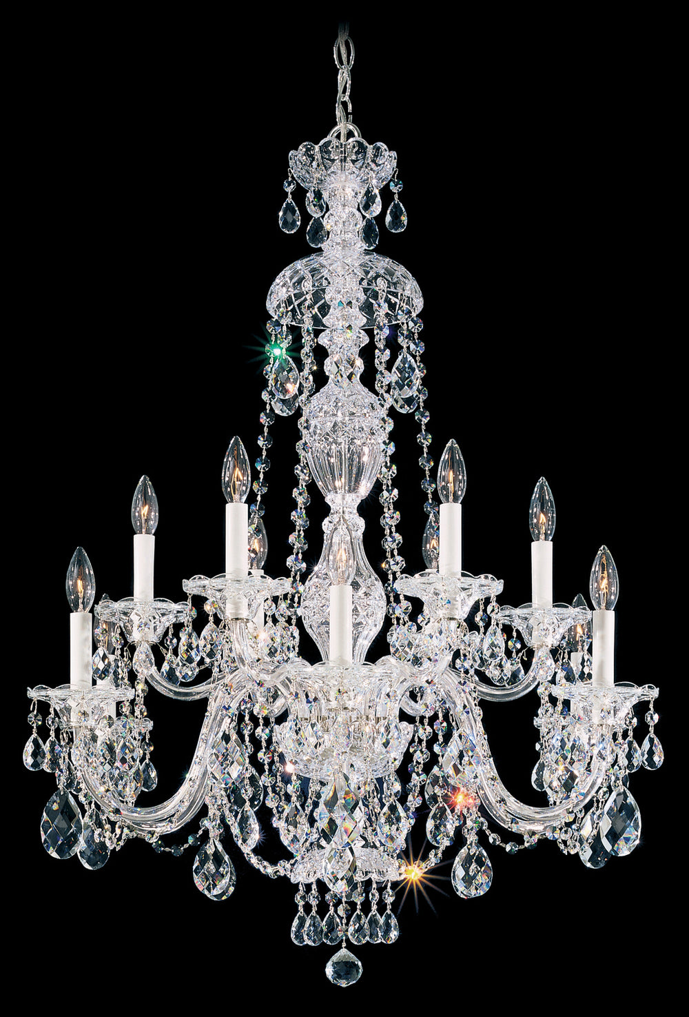 Schonbek - 12 Light Chandelier - Sterling - Aurelia- Union Lighting Luminaires Decor