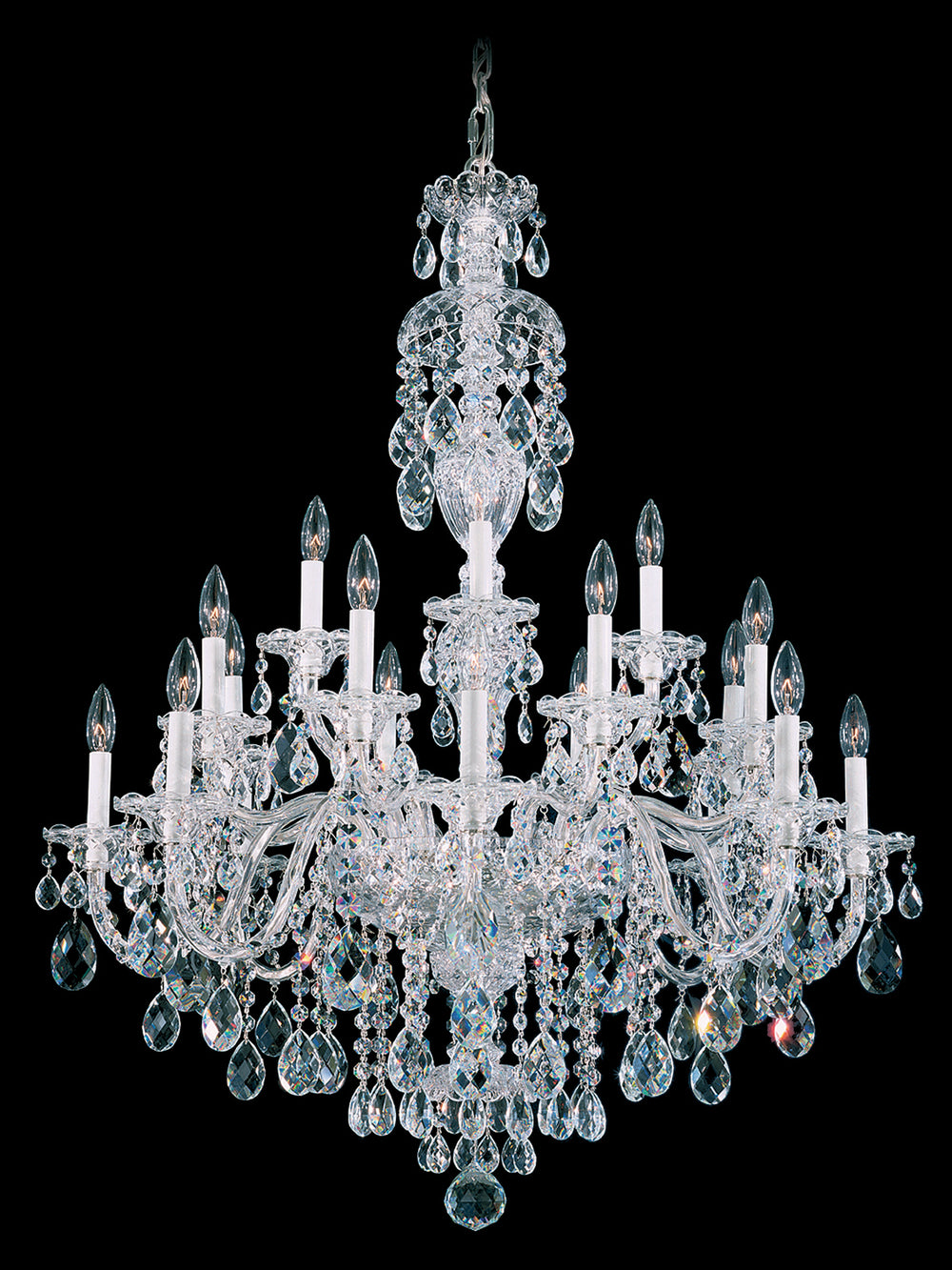 Schonbek - 20 Light Chandelier - Sterling - Polished Silver- Union Lighting Luminaires Decor