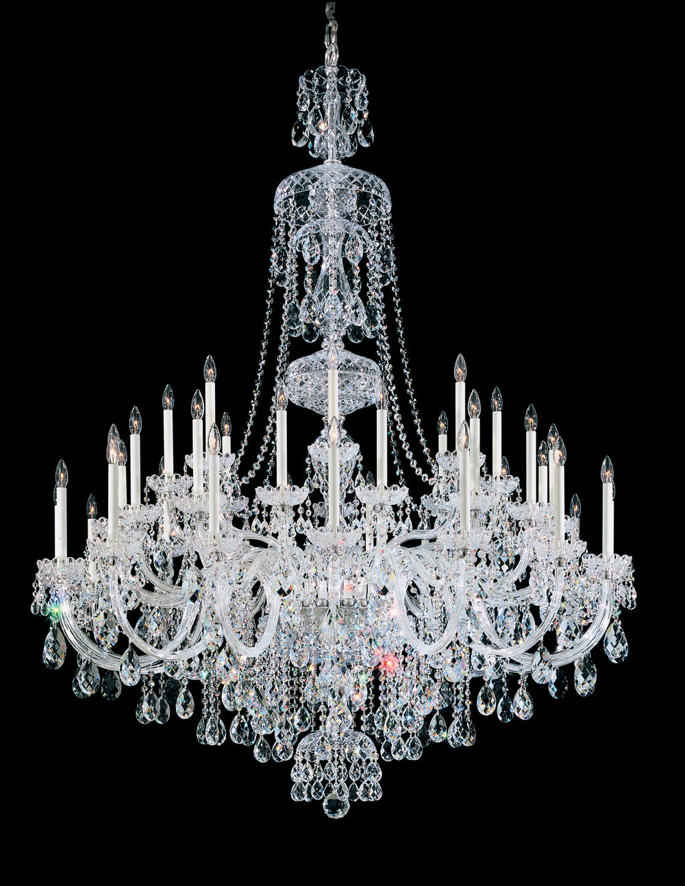 Schonbek - 45 Light Chandelier - Sterling - Aurelia- Union Lighting Luminaires Decor