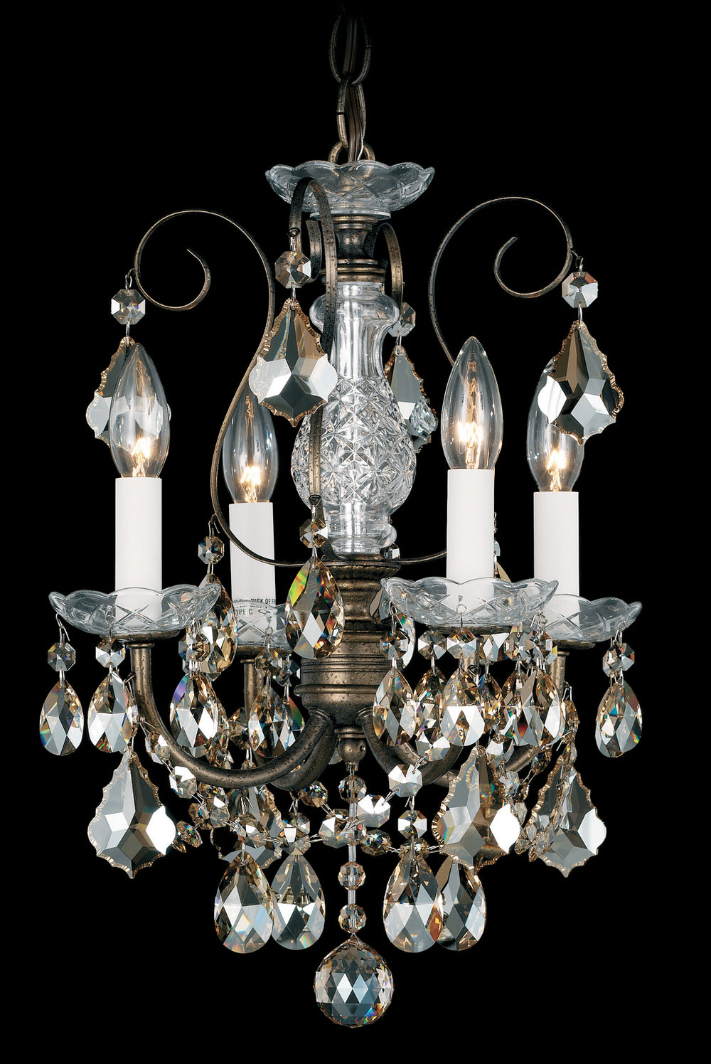 Schonbek - Four Light Chandelier - New Orleans - Aurelia- Union Lighting Luminaires Decor