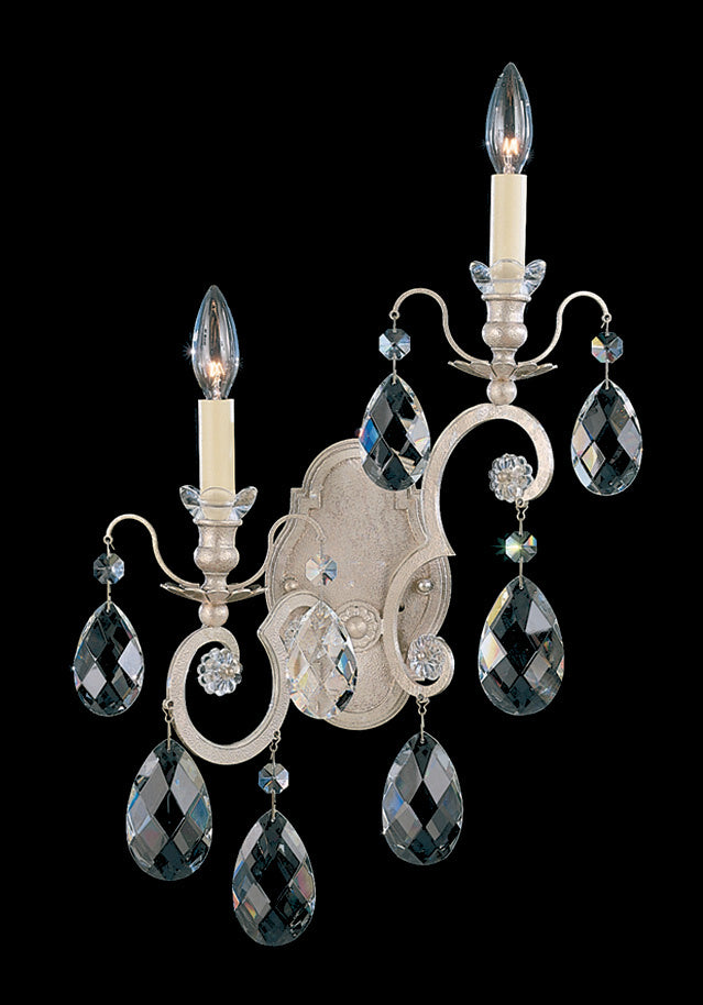 Schonbek - Two Light Wall Sconce - Renaissance - Antique Silver- Union Lighting Luminaires Decor