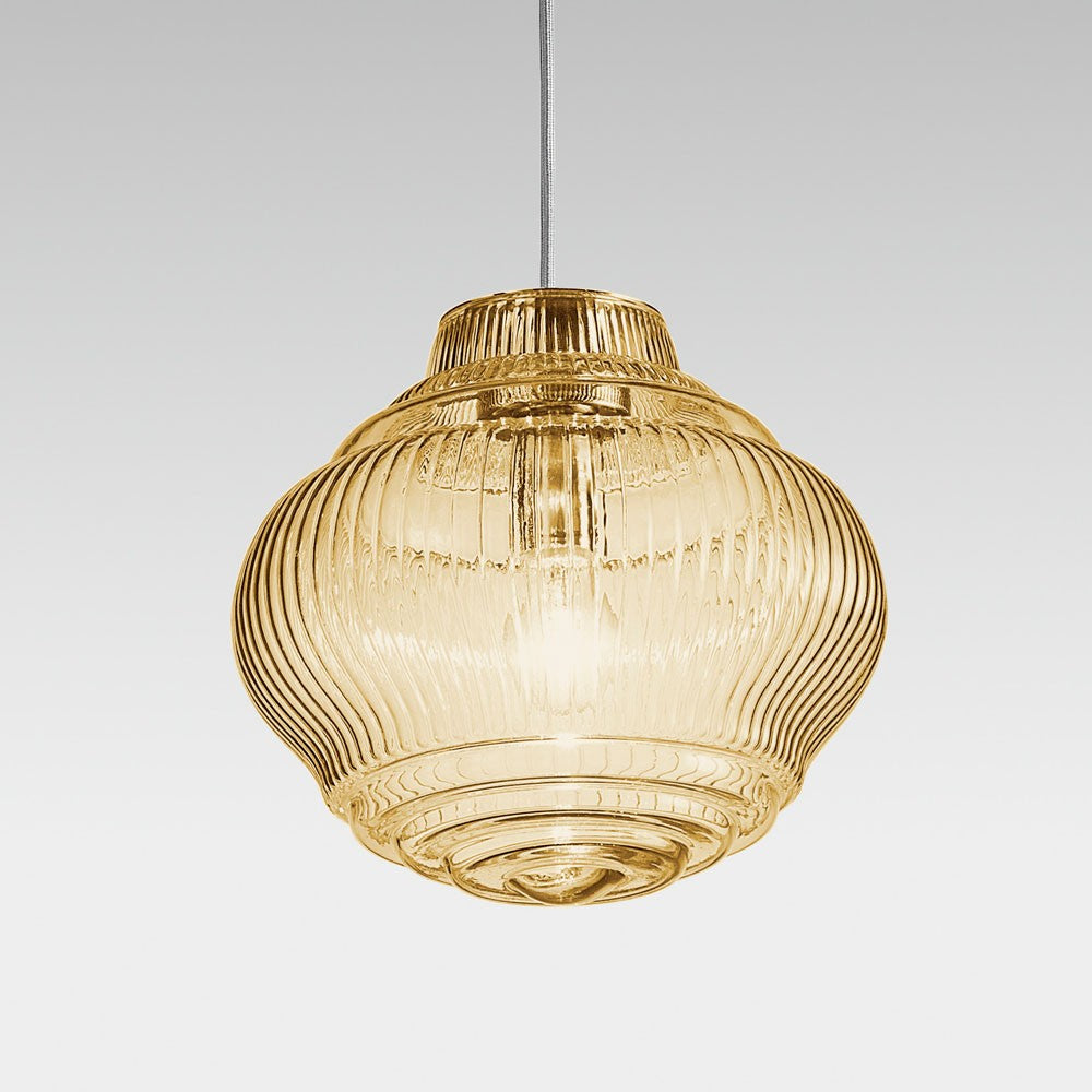 Zafferano - One Light Pendant - Bonnie & Clyde - Amber- Union Lighting Luminaires Decor