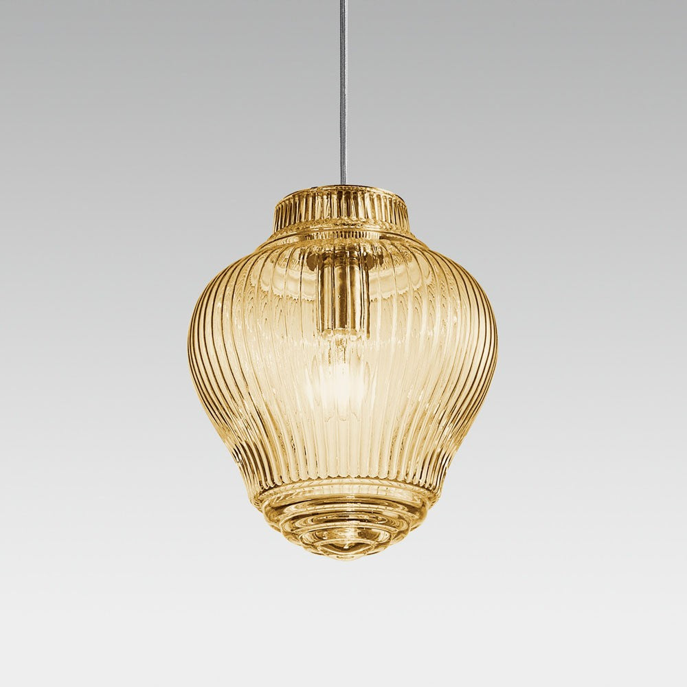 Zafferano - One Light Pendant - Bonnie & Clyde - Amber- Union Lighting Luminaires Decor