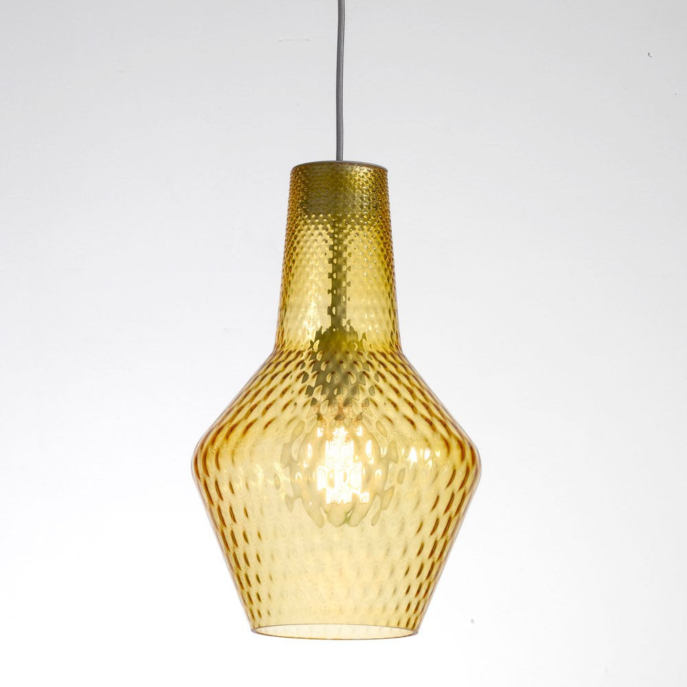 Zafferano - One Light Pendant - Romeo & Giulietta - Amber- Union Lighting Luminaires Decor
