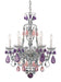 Schonbek - Six Light Chandelier - Hamilton Rock Crystal - Polished Silver- Union Lighting Luminaires Decor