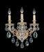 Schonbek - Three Light Wall Sconce - Milano - Antique Silver- Union Lighting Luminaires Decor