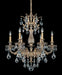 Schonbek - Six Light Chandelier - Milano - French Gold- Union Lighting Luminaires Decor