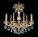 Schonbek - Nine Light Chandelier - Milano - Parchment Gold- Union Lighting Luminaires Decor