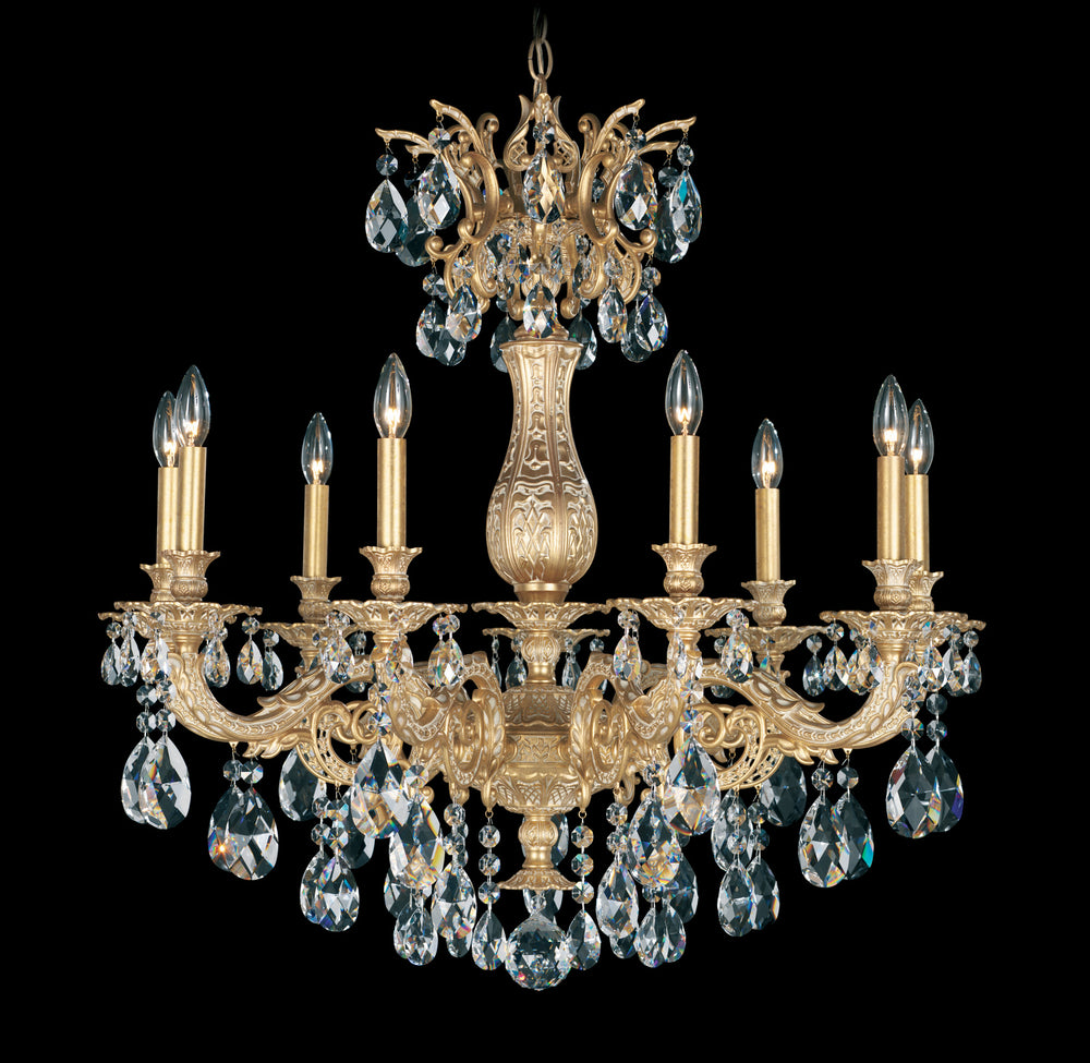 Schonbek - Nine Light Chandelier - Milano - Heirloom Bronze- Union Lighting Luminaires Decor