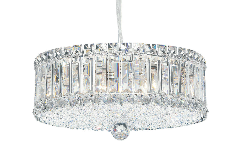 Schonbek - Nine Light Pendant - Plaza - Polished Stainless Steel- Union Lighting Luminaires Decor