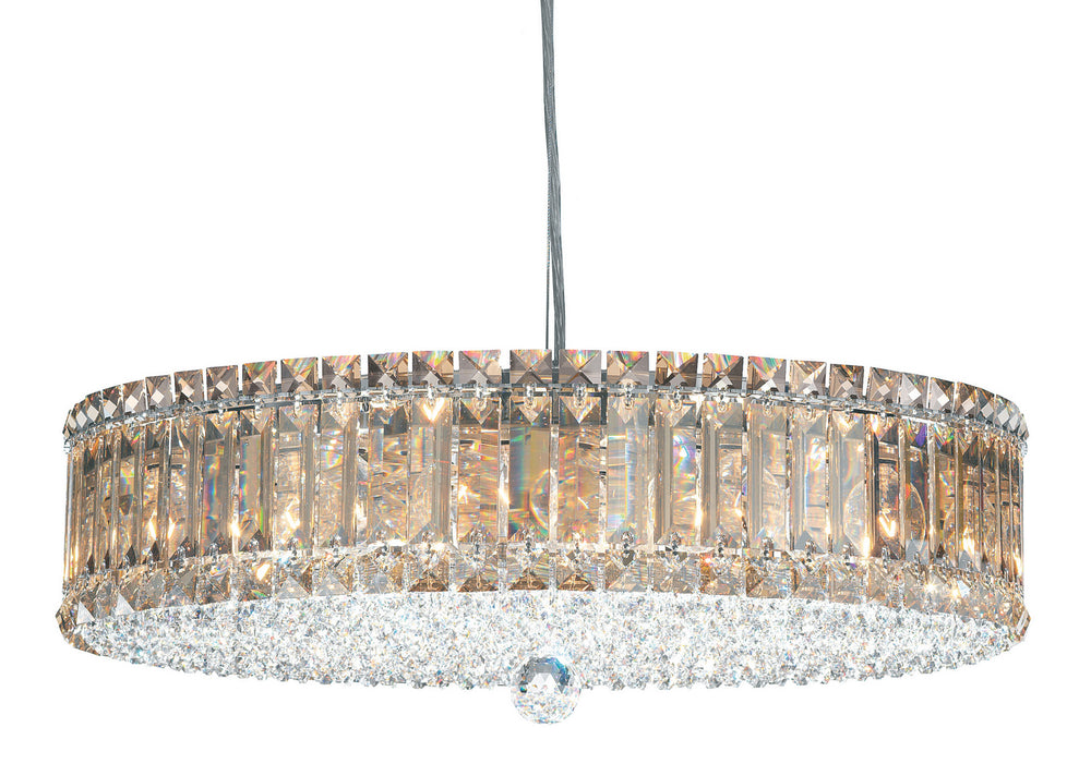 Schonbek - 15 Light Pendant - Plaza - Polished Stainless Steel- Union Lighting Luminaires Decor