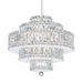 Schonbek - 21 Light Pendant - Plaza - Polished Stainless Steel- Union Lighting Luminaires Decor