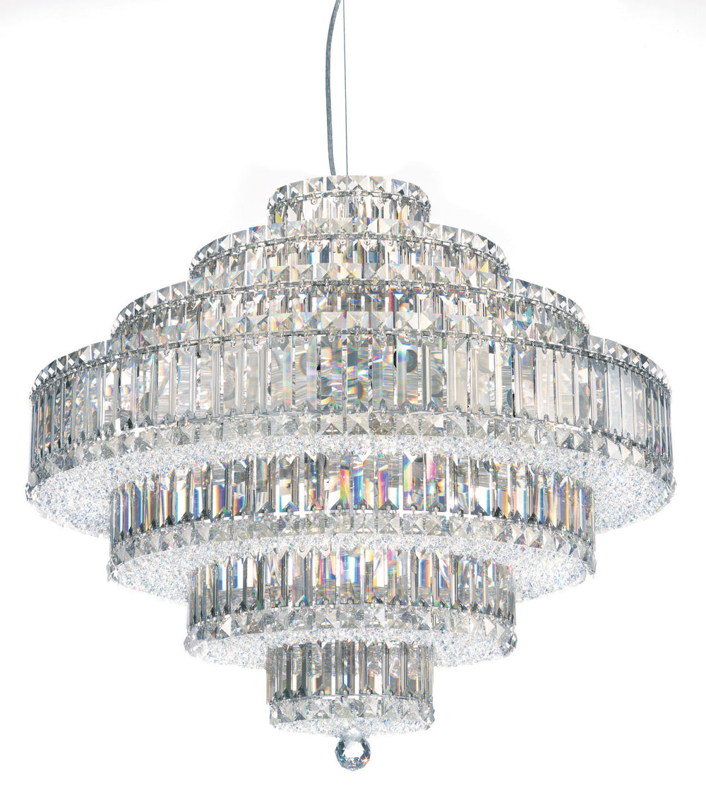 Schonbek - 31 Light Pendant - Plaza - Polished Stainless Steel- Union Lighting Luminaires Decor