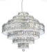 Schonbek - 31 Light Pendant - Plaza - Polished Stainless Steel- Union Lighting Luminaires Decor