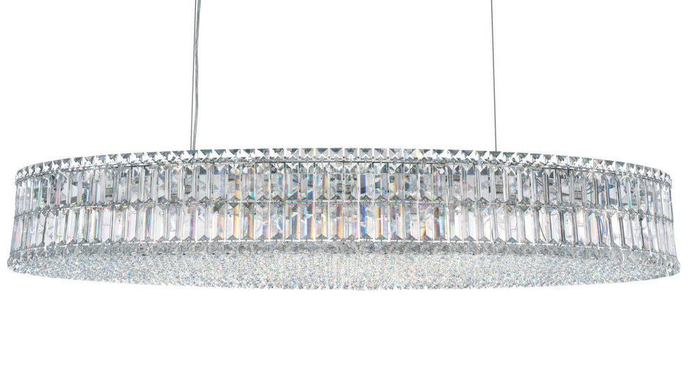 Schonbek - 24 Light Pendant - Plaza - Polished Stainless Steel- Union Lighting Luminaires Decor
