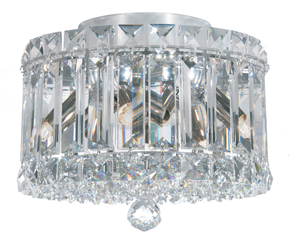 Schonbek - Four Light Flush Mount - Plaza - Polished Stainless Steel- Union Lighting Luminaires Decor