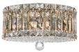 Schonbek - Four Light Flush Mount - Plaza - Polished Stainless Steel- Union Lighting Luminaires Decor