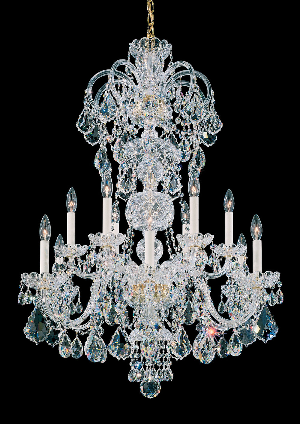 Schonbek - 12 Light Chandelier - Olde World - Aurelia- Union Lighting Luminaires Decor