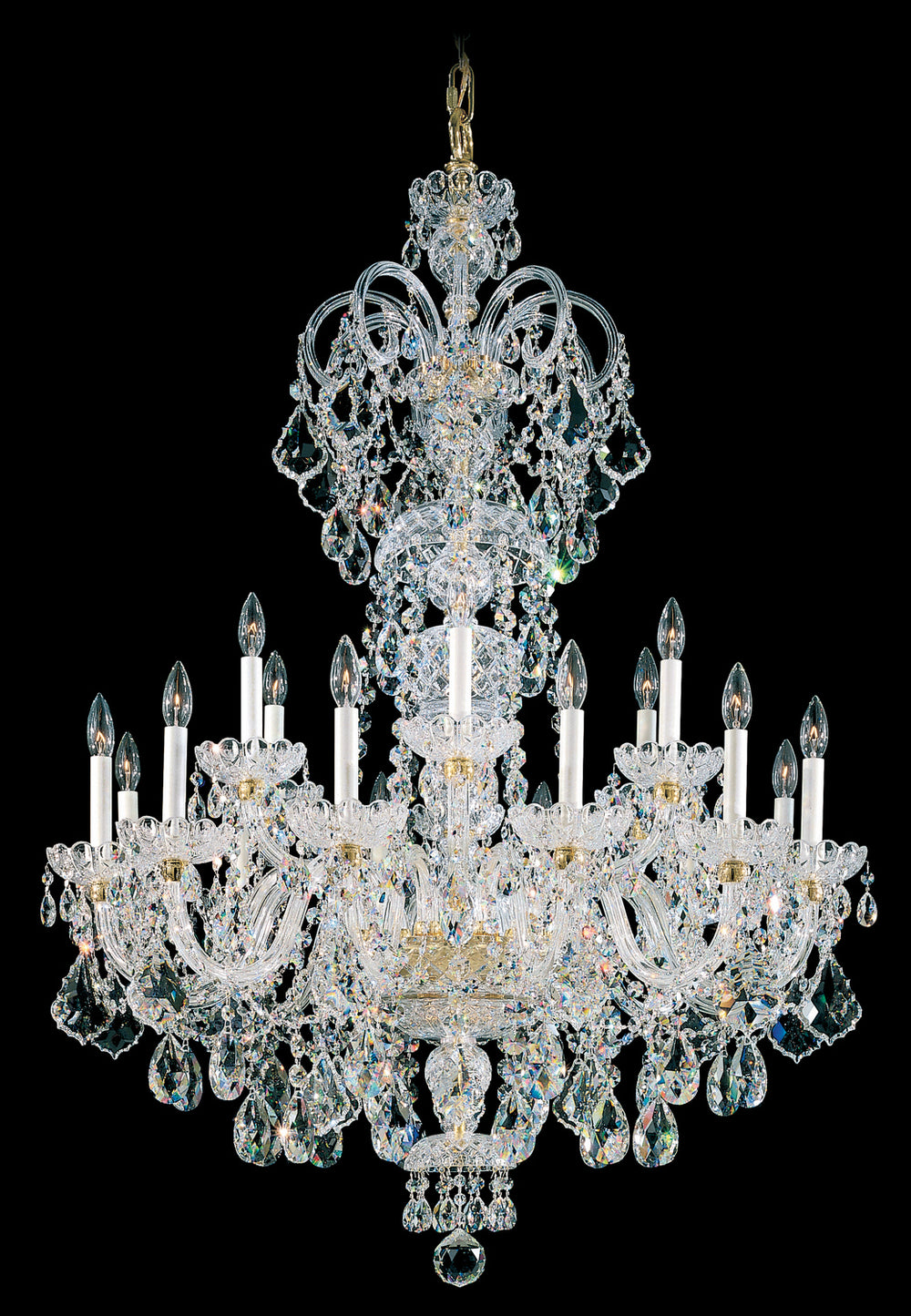 Schonbek - 23 Light Chandelier - Olde World - Polished Silver- Union Lighting Luminaires Decor