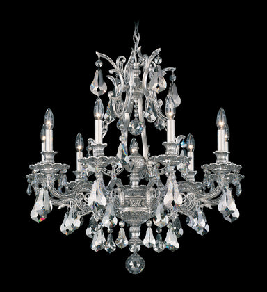 Schonbek - Nine Light Chandelier - Sophia - Antique Silver- Union Lighting Luminaires Decor